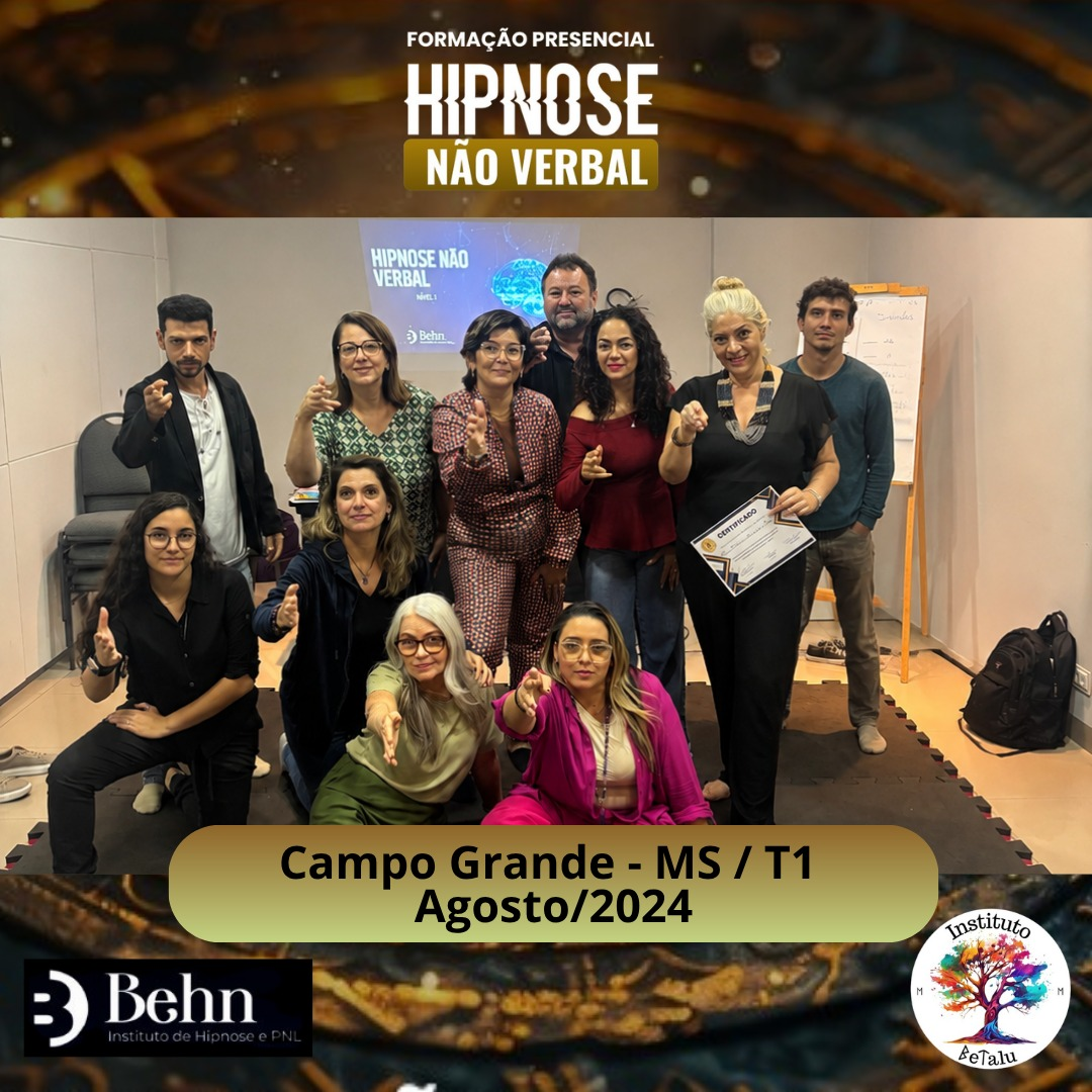 Turma da Formação Presencial em Hipnose Não Verbal em Campo Grande